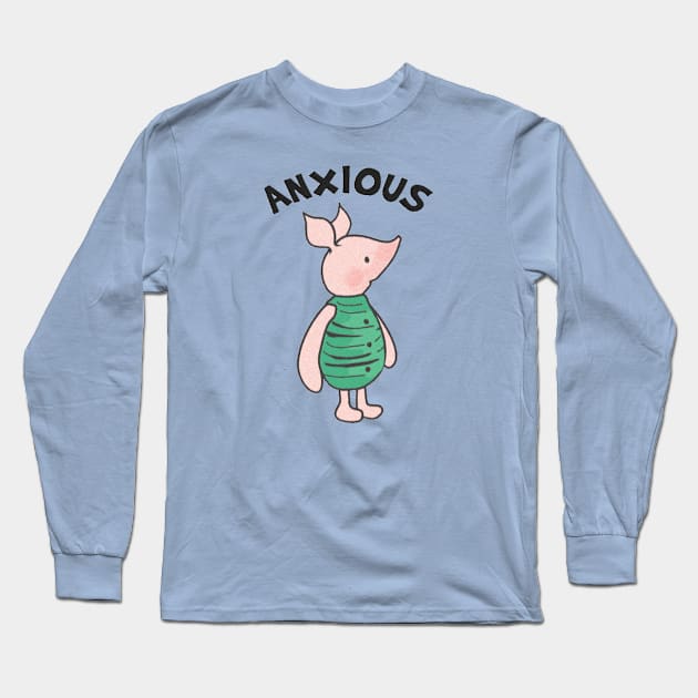 Anxious Long Sleeve T-Shirt by Brunaesmanhott0